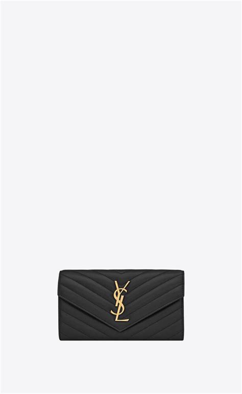 ysl line large flap wallet in smooth leather|CASSANDRE MATELASSÉ LARGE FLAP WALLET IN GRAIN .